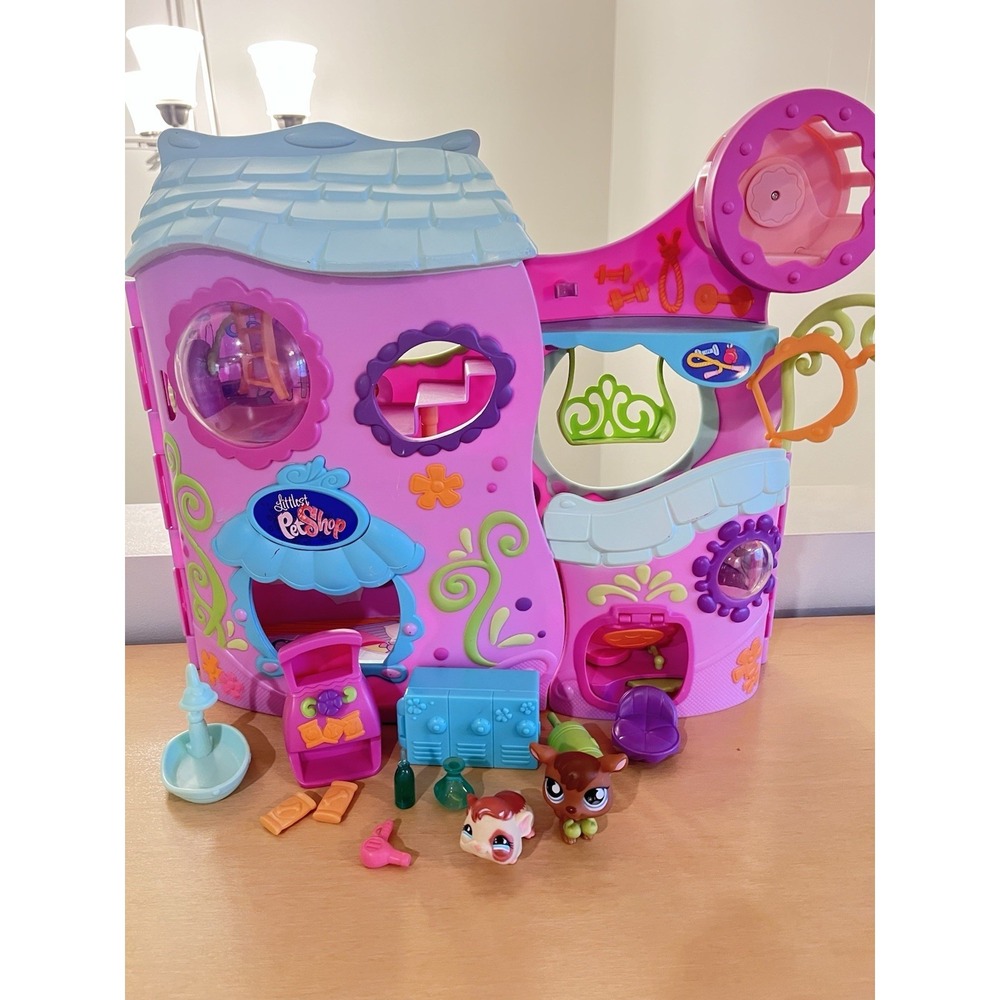 Hasbro Littlest Pet Shop LPS Tail Waggin' Fitness Club Near Complete 2007